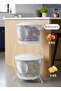Mega Boy Wire Braided Metal 2-Layer Potato and Onion Storage Container - with Handle - White