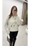Double Breasted Collar Buttoned Cardigan - 2