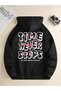 Design Printed Cotton 3 Thread Threaded Oversize Sweatshirt