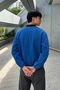 Men's Zippered Seasonal Bomber Navy Blue Jacket - 6
