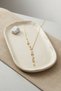 Brass Gold Color Zircon Stone Manifest Model Women's Necklace