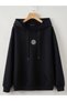 Design Printed Cotton 3 Thread Threaded Oversize Sweatshirt