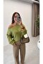 Sweater with Folded Sleeves Detail - 4