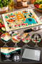 Glass Cutting Board with Cute Forest Animals Theme - Glass Cutting Board |   20cm X 30cm - 5