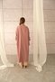 Large Size Cap & Robe - Dried Rose 100% Cotton Muslin Fabric - 6