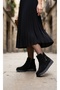 Black Suede Orthopedic Sole Non-Slip Sole Water and Cold Resistant Material Women's Boots - 2