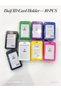 بطاقة جيب طولي ربطه 10 حبه لون ابيضVertical pocket card, 10 pieces, white color - 4