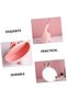 3-Piece Standing Makeup Mirror – Round Desktop Model with Rabbit Ears, Plastic Glass Material, Single-Sided Portable Makeup Mirror - 3
