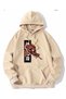 Design Printed Cotton 3 Thread Threaded Oversize Sweatshirt