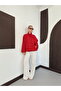 Women's Red Checkered Chinese Buttoned Jacket - 3