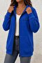 Fr Heart Rhythm Printed Two-Thread Zipper Hooded Sweatshirt Cardigan - Oversized Pocket Casual Sports Jacket - 2