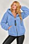 Women's Hooded Plush Zippered Sweat – Oversized Soft Fleece Hoodie – Winter Warm (S-2Xl) - 7