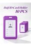 بطاقة جيب طولي ربطه 10 حبه لون موفVertical pocket card, 10 pieces, purple color - 2