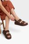 Women's Velcro Sandals Brown