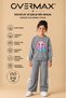 Girl's Mermaid Printed Tracksuit Set with Stripe and Bow Detail – Ages 3-12
