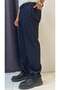 Elastic Waist Belt Detailed Gabardine Trousers - 5