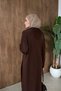 Lafeza Scarf Detail Mercerized Suit Brown - 4