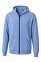 Moxy Unisex Zippered Hooded Two-Thread Raster Sweatshirt Comfortable Fit Basic Cardigan with Kangaroo Pocket