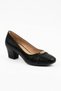 Onsar Kuşak Medium Stone Women's Heeled Shoes Black - 7