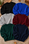 Men's 6-Piece Set Ribbed Knitwear Crew Neck Sweater Winter Thick Knit Long Sleeve Casual Basic Slim Fit Sweater
