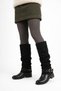 Hotera Women's Boots with Side Buckle and Long Heel Detail, Black - 5