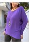 Italian Soft Textured Knitwear Purple - 3