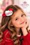 Cute Glasses-Wearing Hello Kitty with Large Fluffy Plush Toy and Red Snap-On Side Buckle - 2