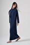 711 Fisherman Collar Bora Long Dress Navy Blue