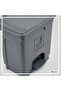 Mini Step Trash Bin | Plastic Matte Finish | Pedal Dustbin for Bathroom & Kitchen | 20 Liters | Grey - 3