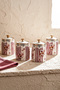 Cherry Blossom Porcelain 4-Piece Spice Rack Set