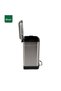 Pedal Bin | Fingerprint-Resistant Powder-Coated Steel | Hands-Free Soft-Close Waste Bin | Small Dustbin for Bathroom & Office | 6 Liters | Silver - 2