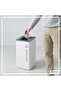 Steel Waste Bin with Galvanized Inner Bucket | Residual Waste Label | Open-Top Square Segregation Bin for Office, Hotel & Commercial Use | 70 Liters | White & Charcoal - 5