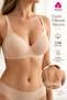 3-Piece Economical Pack Laser Cut Wire-Free Bra - Gathering Effect, Non-Marking - 2