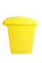 Medical Waste Bin | Plastic Garbage Bin for Clinical Waste Disposal | 45 Liters | Yellow - 2