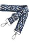 Moorle 3.8cm blue white strap