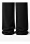 Women's Single Loose Cut Wide Leg Oversize Comfortable Fit Black&Gray Trousers Style Sweatpants - 4