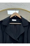 Şükriye Shawl Collar Jacket with Shoulder and Arm Patches-Nl1099 Black - 3