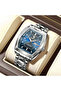 Steel Men's Wristwatch with Calendar
