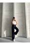 Modal Fabric Waist Belted Palazzo Trousers with Grass Detail - 4