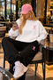 Playgirl/Playboy Printed Cotton Oversize Ribbed Sweet-Sweatpants Premium Set