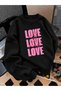 Crew Neck Sweatshirt for Girls, Printed 3-Yarn Threaded Winter Sweatshirt