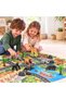 Wild Animal Figures Playset for Kids with Storage Box & Play Mat, 8 Safari Animal Toys, Giraffe, Rhino, Lion, Zebra, Gorilla, Crocodile, Tiger & Hippo with Trees, Rocks & Fences, 3+ Years - 2