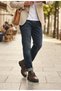 Men's Brown Genuine Leather Orthopedic Thick Platform High Sole Dad Comfortable Daily Walking Shoes - 3