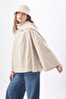 Short Coat with Scarf Ecru - 4