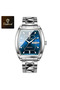 Steel Men's Wristwatch with Calendar - 2