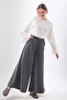 Wide Leg Polyviscon Trousers Anthracite