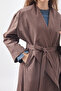 Wide Collar Trench Coat Brown - 3