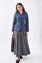 Slim Fit High Collar Versatile Jacket Indigo - 5