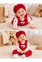 Gofre Baby Girl Bandana Bonnet Set - 4