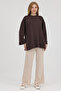 Women's Modal Fabric Tunic with Slits - 3